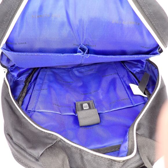 Kenneth Cole Reaction Chelsea Chevron 15" Laptop Backpack Bookbag Black Mint - Picture 10 of 10